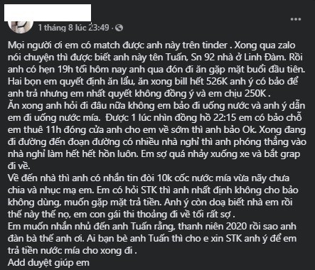 Dan ban gai vao nha nghi bat thanh, trai tre quyet doi 10 nghin