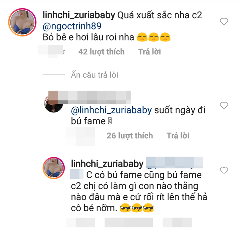 Linh Chi noi doa khi bi mia mai 'suot ngay bu fame Ngoc Trinh'-Hinh-2