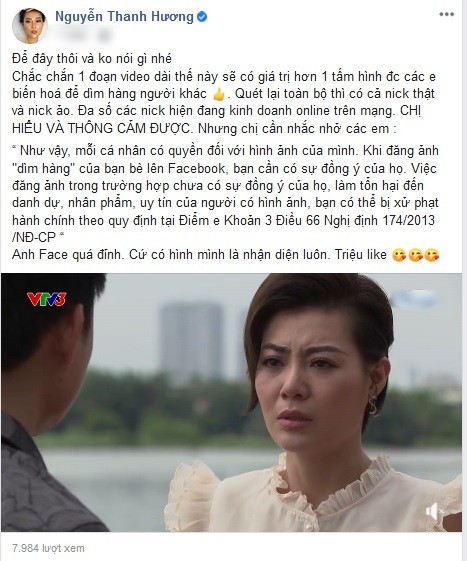 'Lan Cave' Thanh Huong canh cao Facebooker dang anh minh-Hinh-2