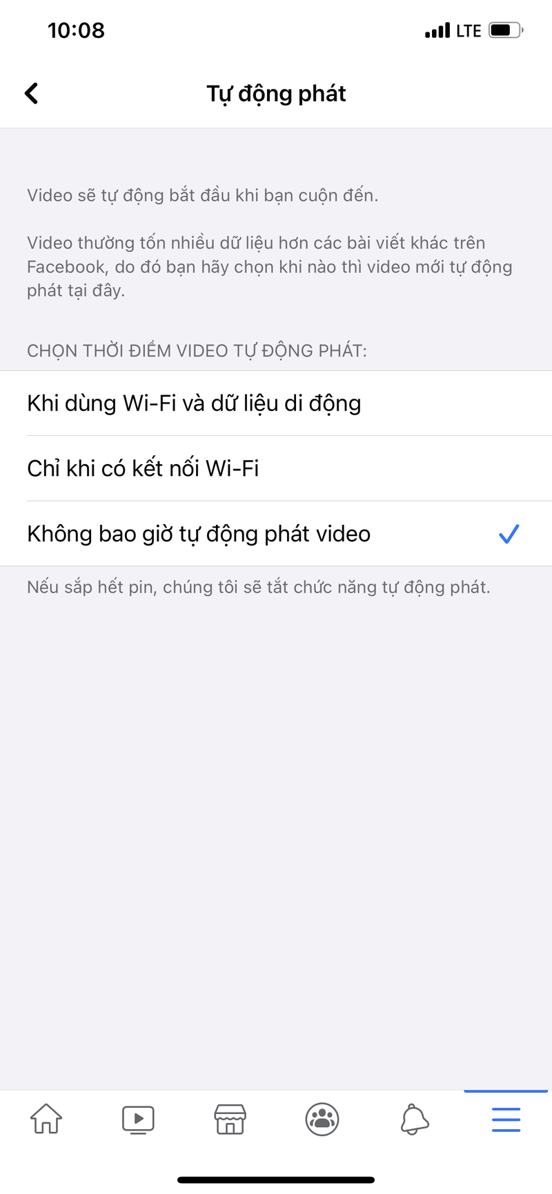 Huong dan ban tat tinh nang phat video tu dong tren Facebook-Hinh-4