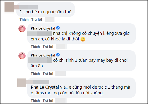 Pha Le o cu sau sinh: 'Khong can kieng, chang phai theo ai'-Hinh-3