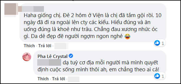 Pha Le o cu sau sinh: 'Khong can kieng, chang phai theo ai'-Hinh-5