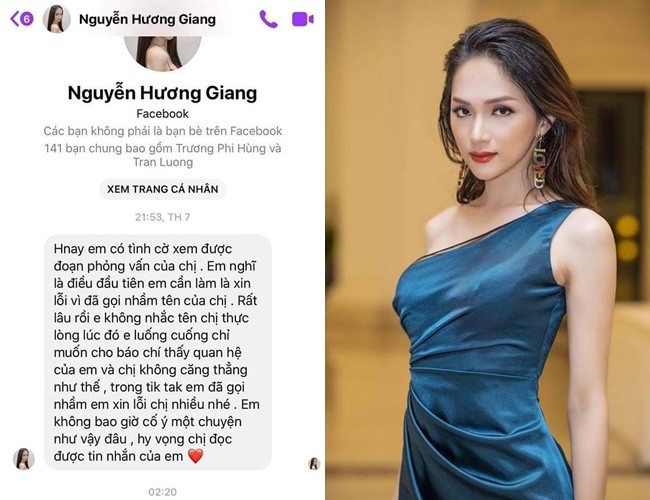 Tin nhan Huong Giang xin loi Lam Khanh Chi sau on ao-Hinh-2