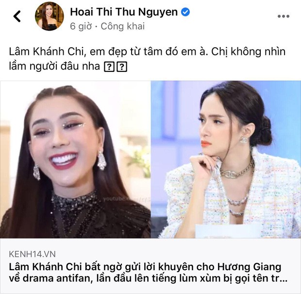 Trang Tran co phan ung sau man Lam Khanh Chi 'nhac nho' Huong Giang!
