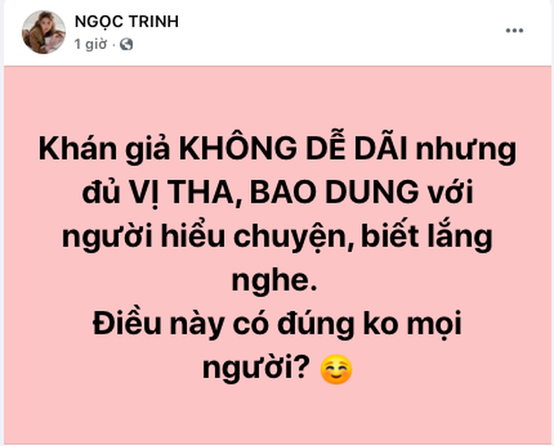 Ngoc Trinh an y benh vuc Huong Giang, fan lap tuc canh cao