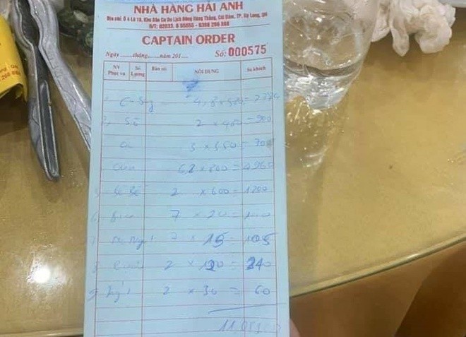 Nha hang Quang Ninh bi to: An 6 kg cua mat 5 trieu