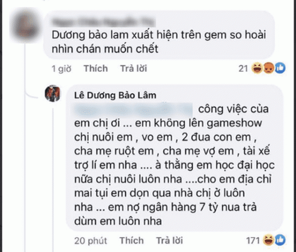 Le Duong Bao Lam bi lo chuyen no ngan hang 7 ty dong