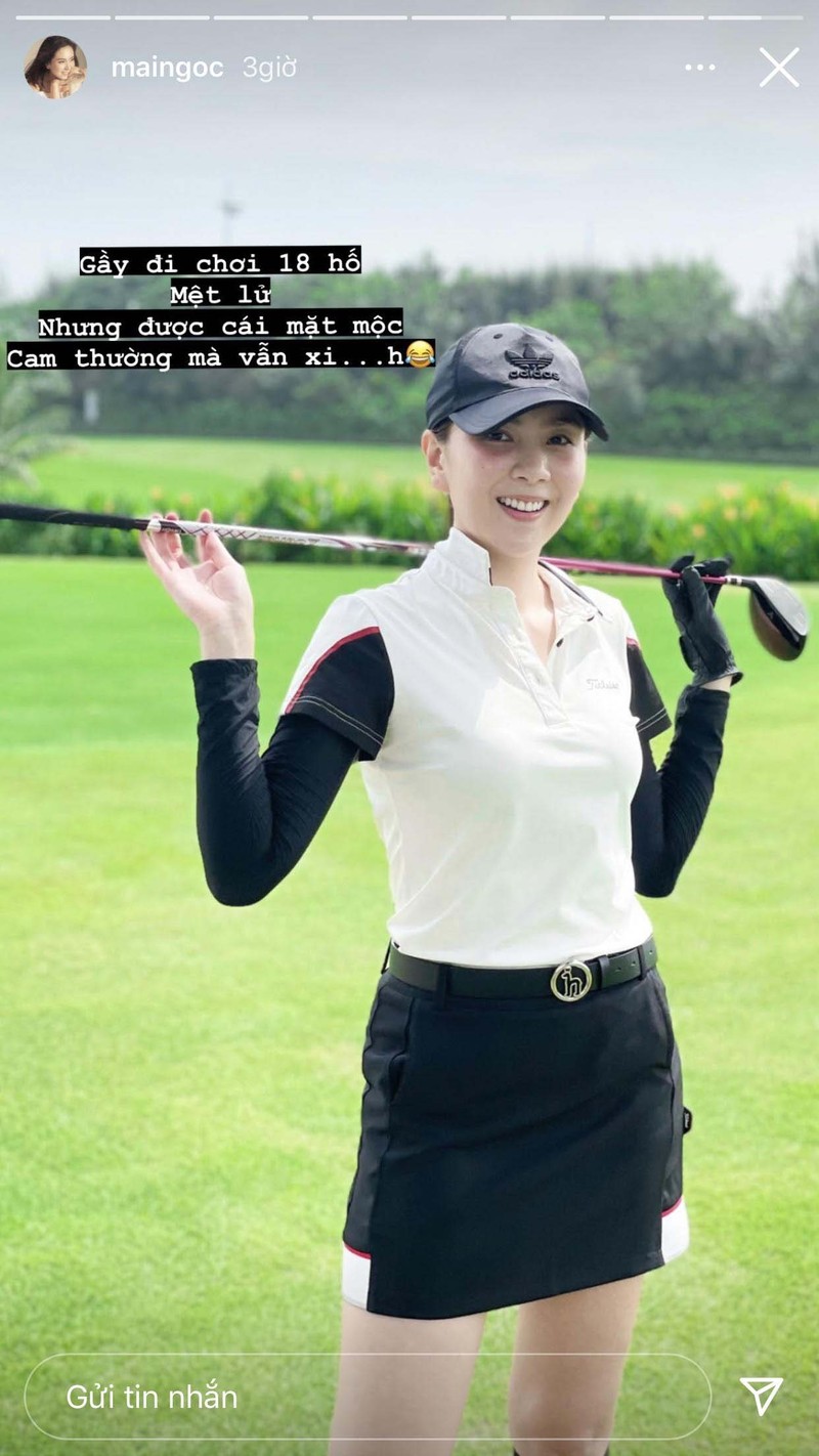 Ra san danh golf Mai Ngoc tranh thu nang co mat voi thu nay-Hinh-3