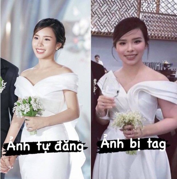 So anh tu dang va bi tag cua dan WAGs Viet trong ngay cuoi