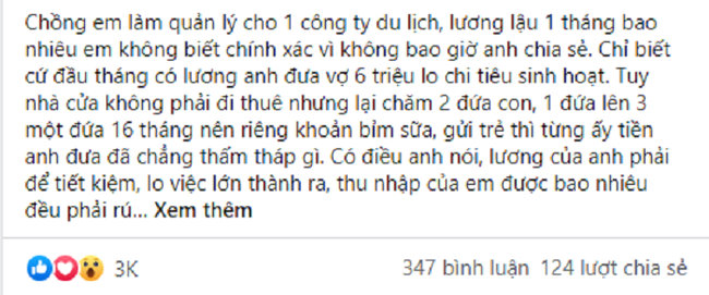 Chong len cho em gai tram trieu con bao khong can noi voi vo