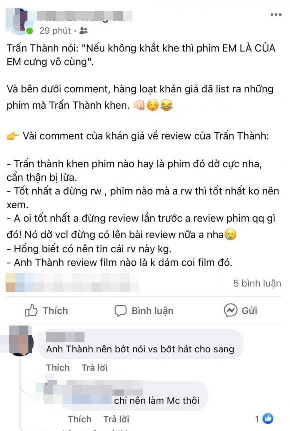 MC Tran Thanh bi cu dan mang nhac nho dung review phim nua-Hinh-6