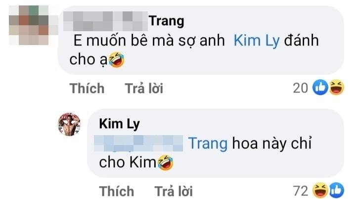 Kim Ly phan ung gat khi co nguoi muon 