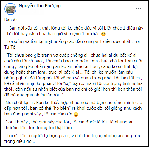 Thu Phuong - Vo cu Thanh Trung buc xuc khi bi choi xau sau lung-Hinh-2