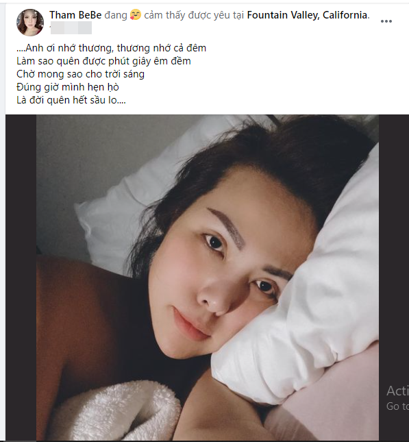 Hoang Anh va Tham Bebe dang anh 