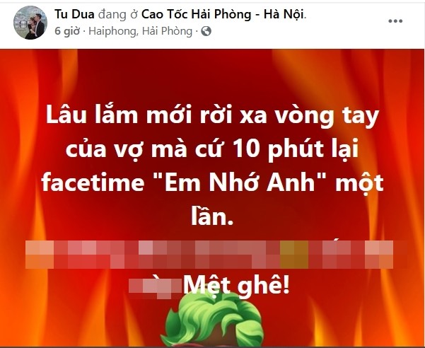 Tuan Hung nhac nho vo Tu Dua cach quan chong