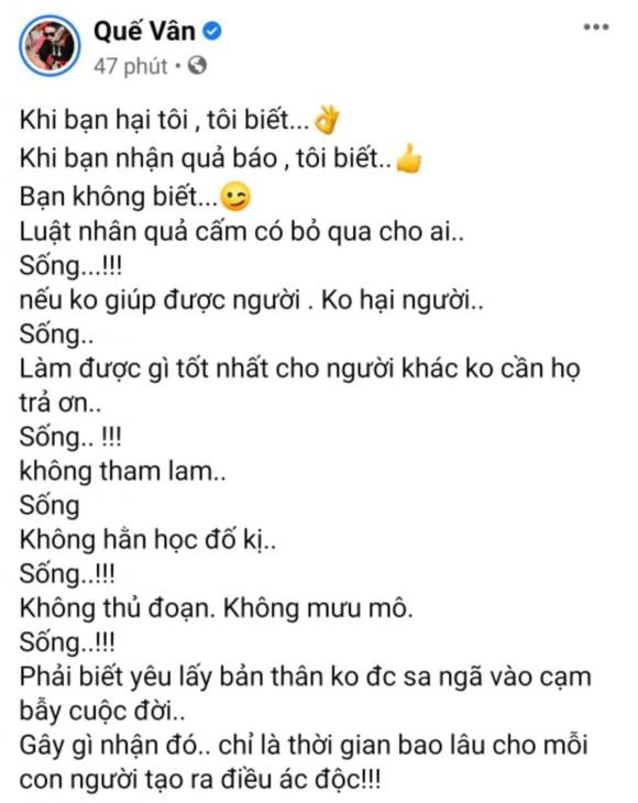 Que Van dang dan chia se cach song de doi mat voi nhung nguoi hai minh-Hinh-2