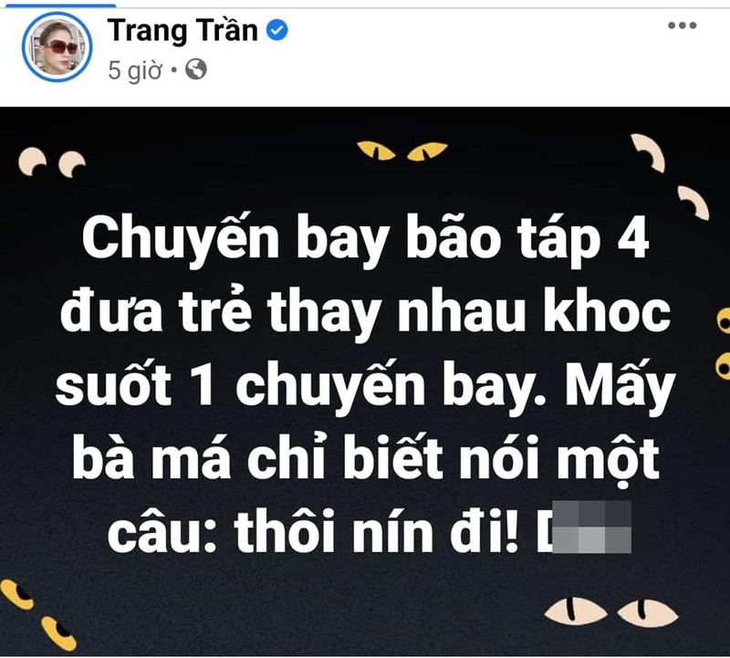 Trang Tran noi dien khi chung kien canh me tat con tren may bay-Hinh-2