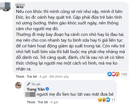 Trang Tran noi dien khi chung kien canh me tat con tren may bay-Hinh-3