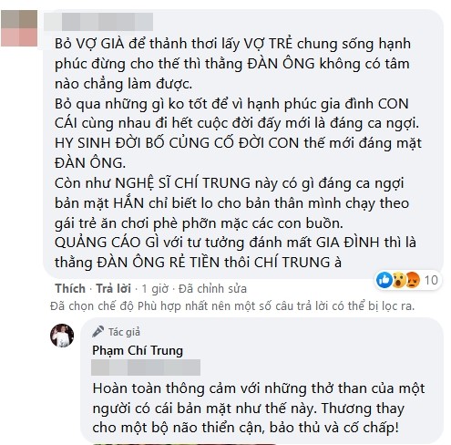 Chi Trung gay gat khi bi moc mia 