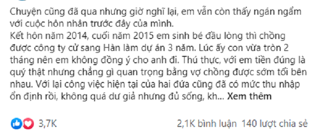 Chong di cong tac nuoc ngoai nuoi bo co con rieng, vo biet van diem nhien