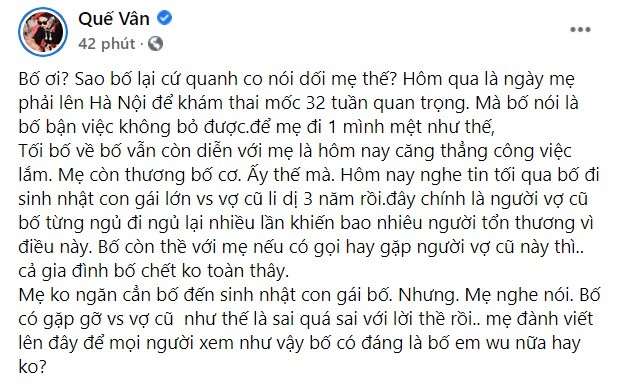 Que Van to ban trai pham loi the: 