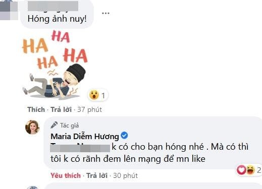 Hoa hau Diem Huong buc xuc khi dan mang hong anh nude cua co-Hinh-2