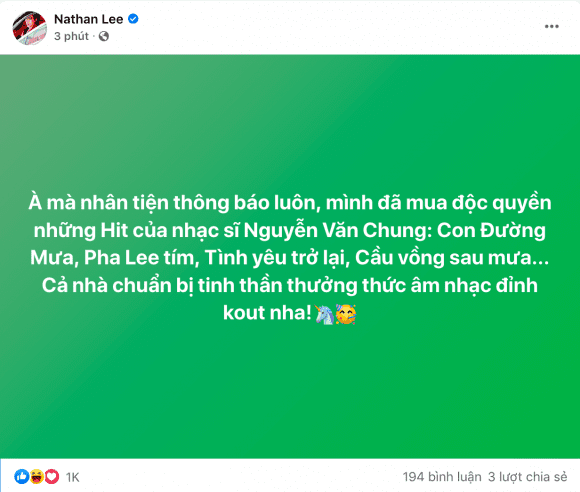 Doan tin nhan gay xon xao mang xa hoi giua Nguyen Van Chung va Nathan Lee