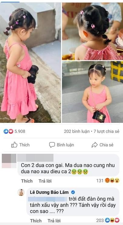 Le Duong Bao Lam buc xuc khi 2 con gai bi antifan che xau