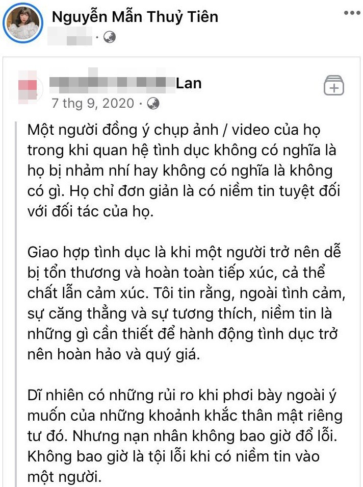 Man Tien ban luan clip nong cua dien vien 