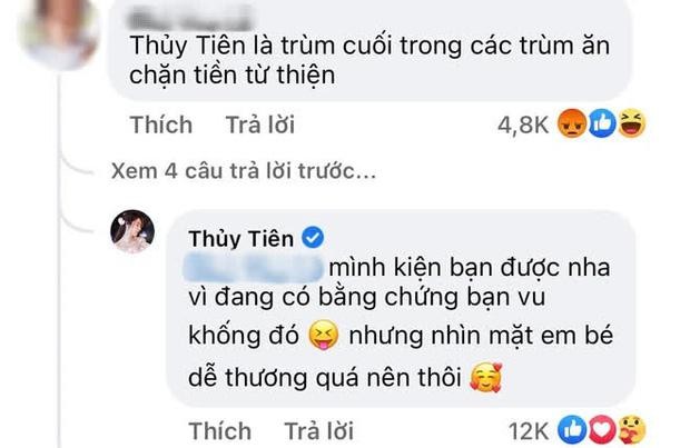 Thuy Tien len tieng khi bi noi la trum an chan tien tu thien