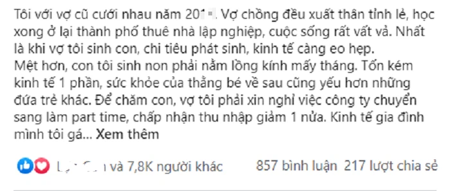 Chong ly hon de doi doi, sau 4 nam choang voi than phan cua vo cu