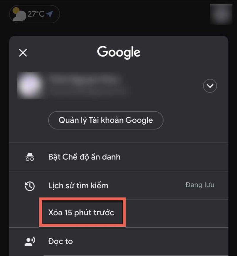 Cach xoa cum tu vua tim kiem tren Google