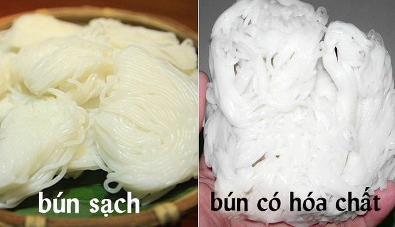 Cach chon bun ngon khong co han the, khong hai suc khoe