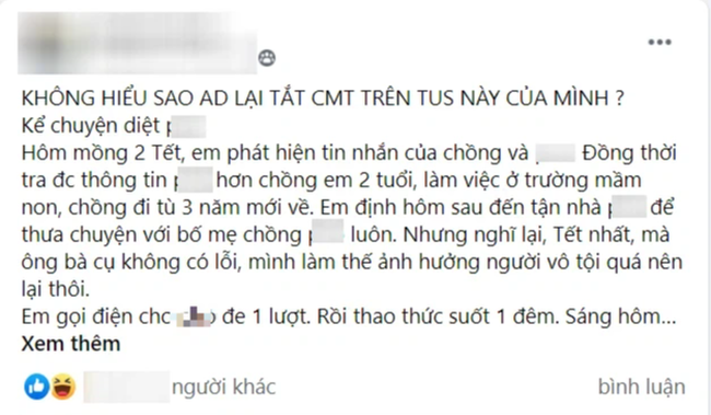 Phat hien tin nhan cua chong va bo nhi, vo ap dung chieu thuc cuc doc