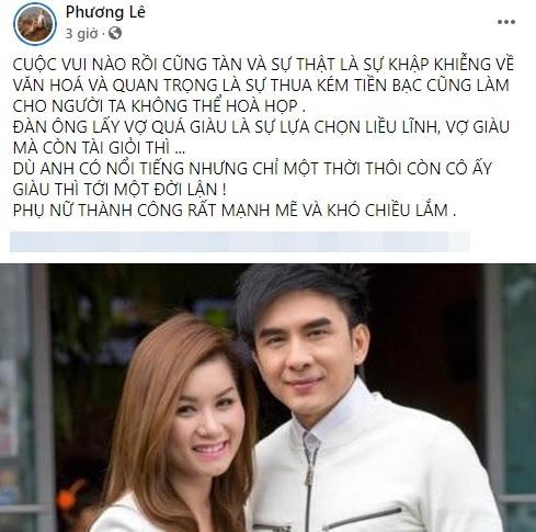 Vo chong Dan Truong ly hon, hoa hau Phuong Le dua ly do soc-Hinh-2