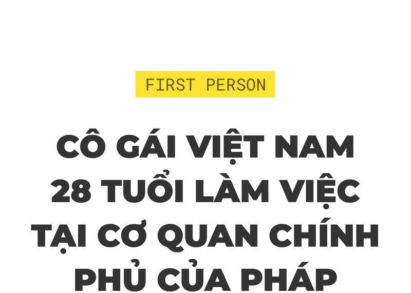 Co gai Viet lam viec tai Bo Tu phap Phap