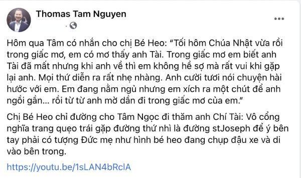 Ong xa Hong Ngoc chia se chuyen gap co NS Chi Tai trong mo