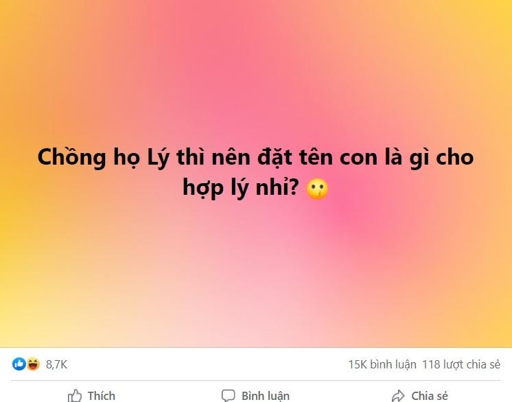 Chong ho Ly xin tu van dat ten con, ket gian tim nguoi