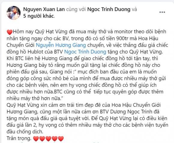 Hoa hau Huong Giang lam gi voi chiec dong ho vua mua tu BTV Ngoc Trinh?-Hinh-4