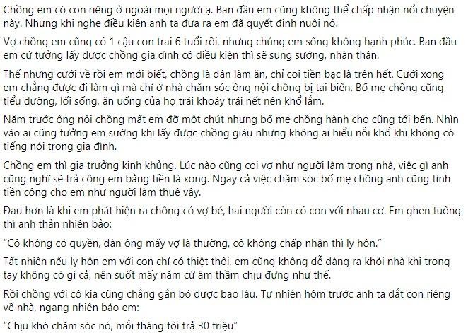 Dat con rieng ve bat vo cham, vo vui ve dong y nho ly do chi mang