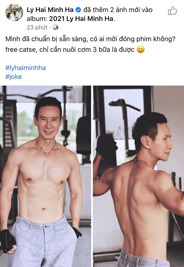 Ly Hai gay choang voi loat anh body cuon cuon o tuoi 53