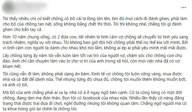 Chong ngoai tinh vo khong danh ghen, chi lam 1 viec chi em nen hoc hoi