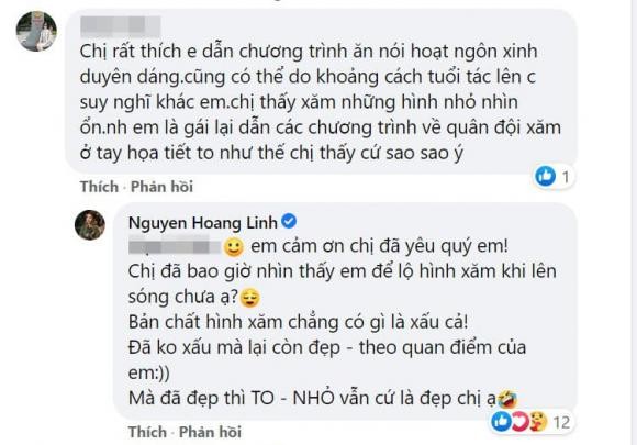Bi soi viec xam hinh qua to o eo, BTV Nguyen Hoang Linh phan ung sao?-Hinh-2