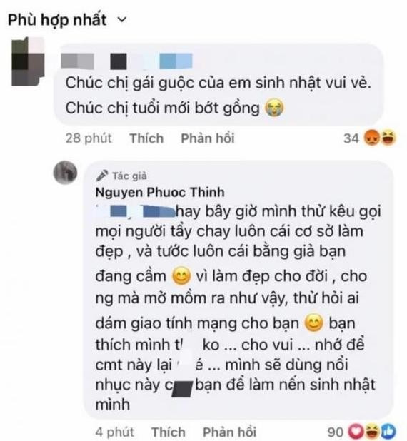 Noo Phuoc Thinh dap tra kheo leo khi bi antifan goi la chi gai-Hinh-2