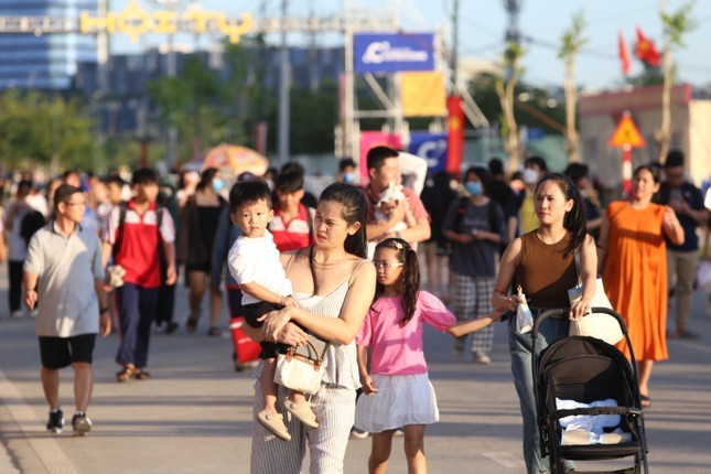 Canh dong hoa huong duong ben song Sai Gon dong nghit nguoi ngay cuoi nam