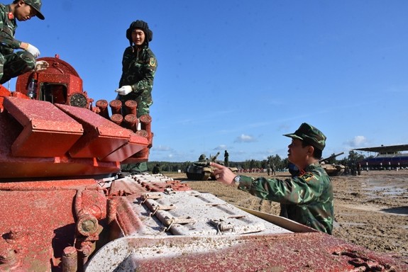 Hinh anh tuyet dep cua doi tuyen tang Viet Nam tren thao truong Nga-Hinh-4