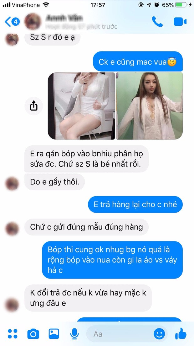 Co gai dang dan boc phot: Mua ao size S nhung chong 90kg van mac vua