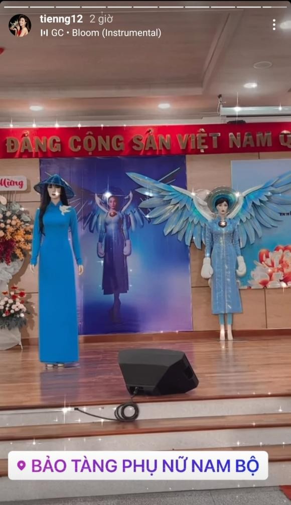 Thuy Tien tang trang phuc tai Miss Grand cho Bao tang phu nu-Hinh-2