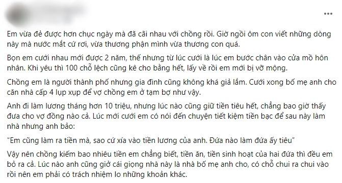 Vo de mo dau don, nho chong goi ga nau chao thi bi mang te tat