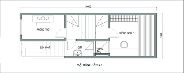 Tu van thiet ke nha ong 33m2 co gieng troi, nhieu cay xanh-Hinh-3